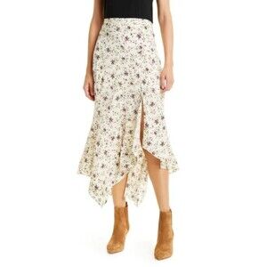 Veronica Beard Women’s Mac Silk Midi Skirt size 2 NWT Ditsy Floral Side Slit